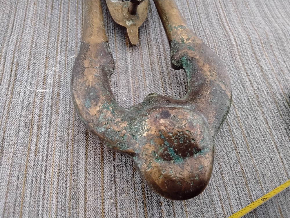 Antique Brass Victorian Era Door Knocker