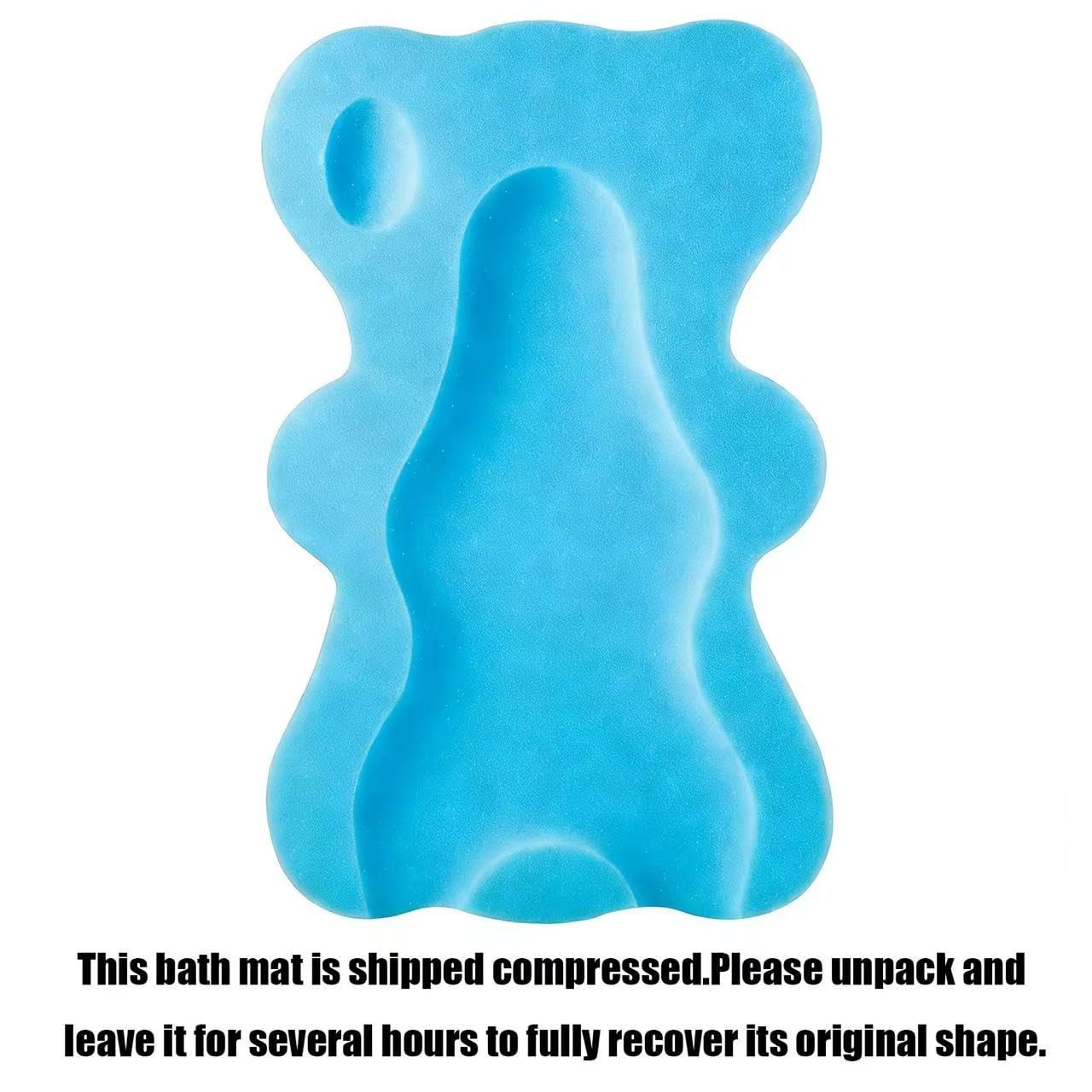 PandaEar Baby Bath Sponge Infant Soft Sponge Mat, Baby Bath Mat Newborn Odor Fre