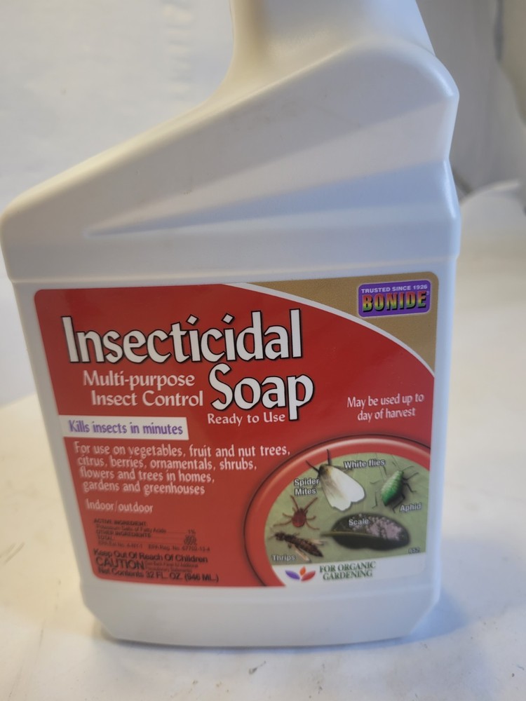 Bonide Insecticidal Liquid Soap Multi Purpose Control 32oz Bottle Ready To Use