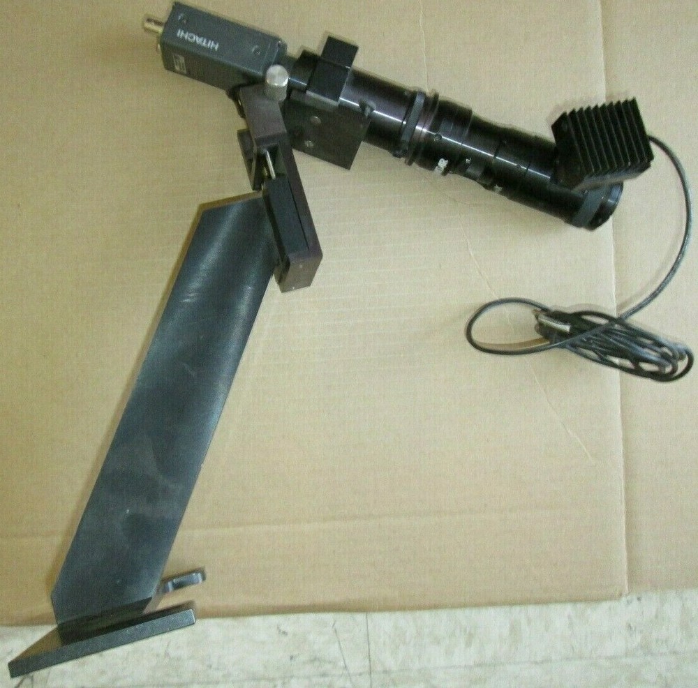 Hitachi Video Microscope with Illuminator & Mounting base KP-M3AN