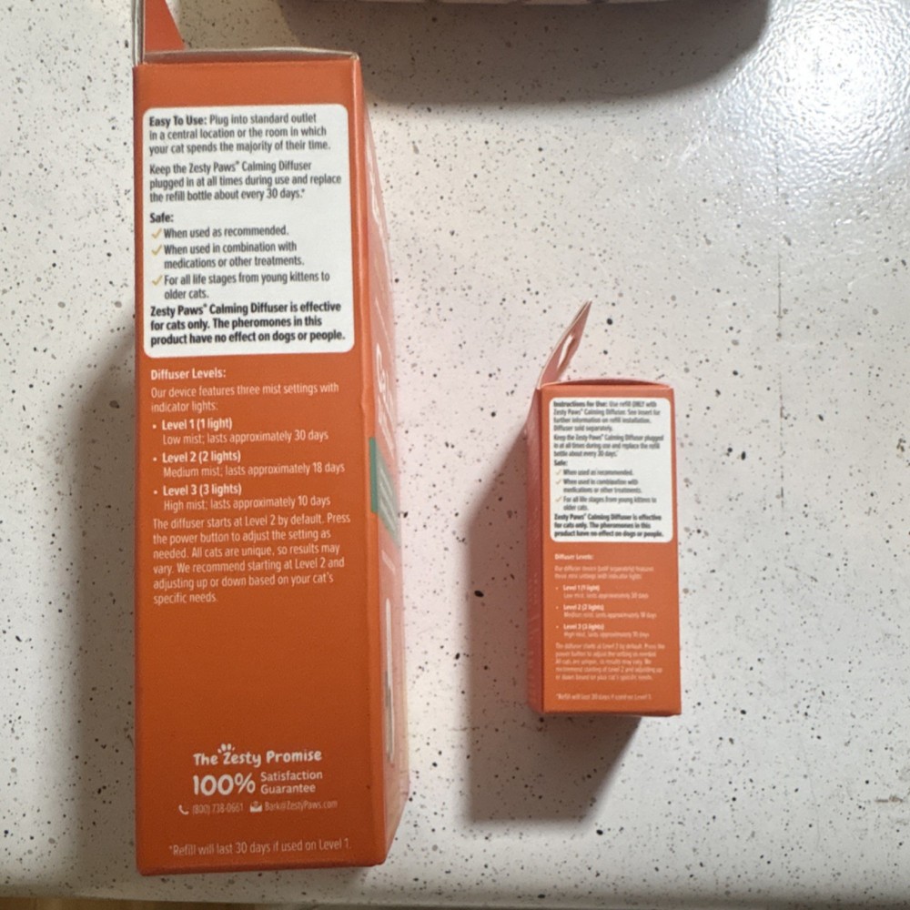 Zesty Paws Calming Diffuser Kit & Refill for Cats Orchid Mist