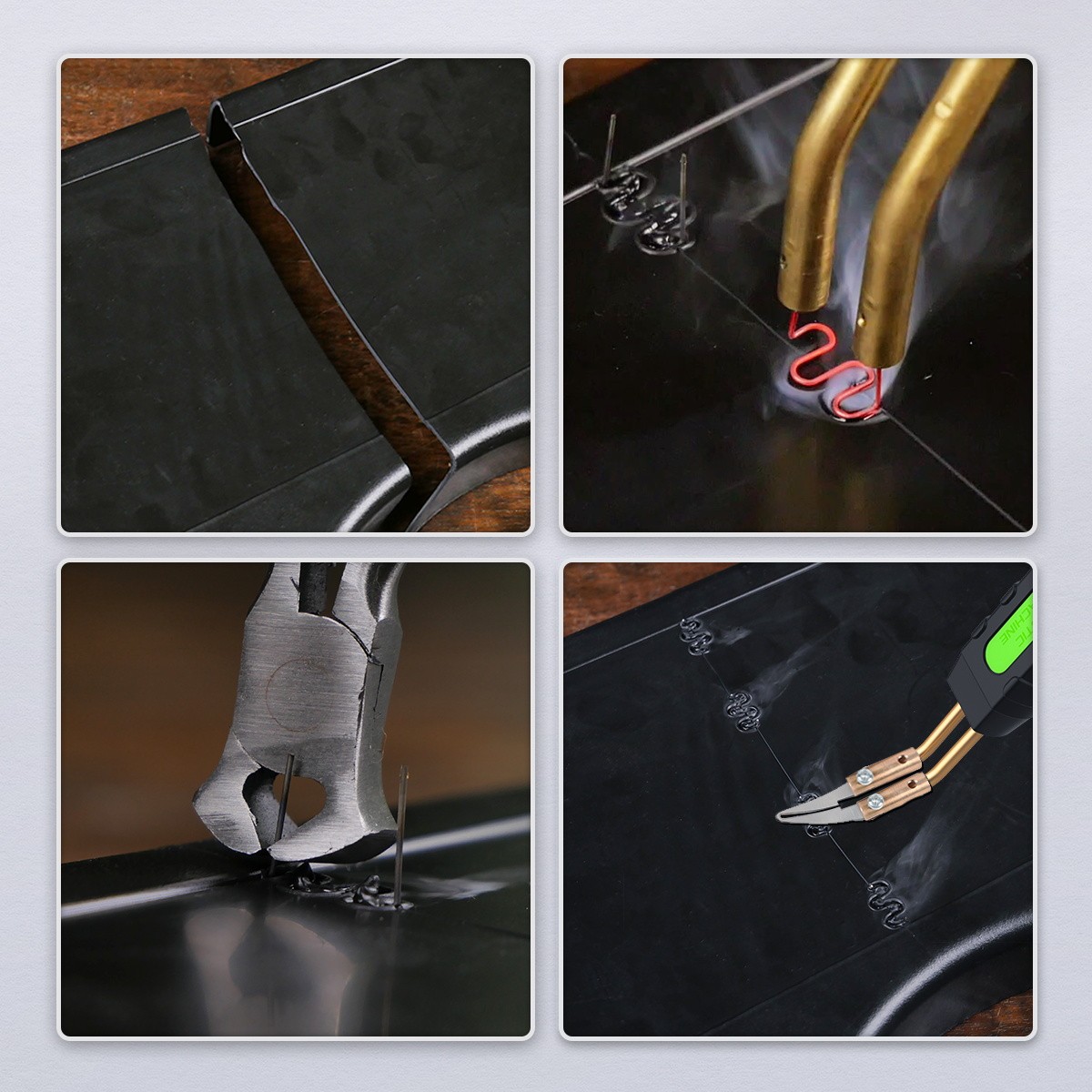 80W Hot Stapler Plastic Welder Kit Car Bumper Repair Welding Machine 600 Staples