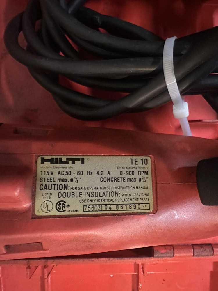 Hilti TE-10 Rotary Hammer & Drill