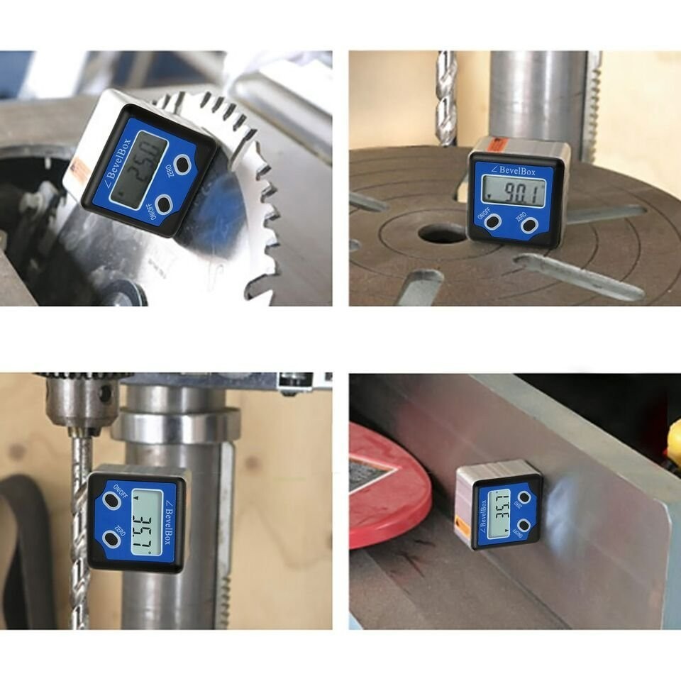Digital Bevel Box Inclinometer Protractor 360° Angle Finder IP54