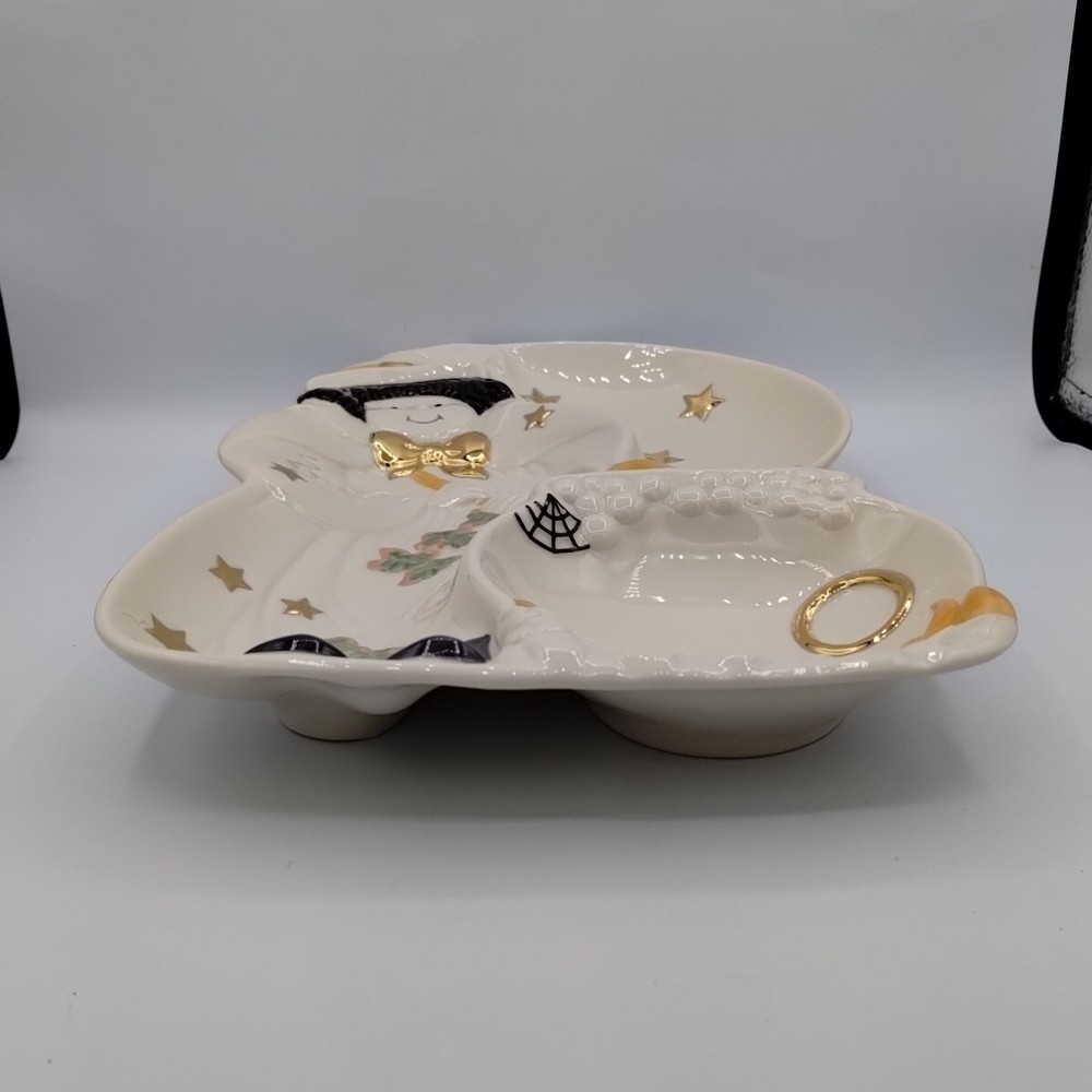Lenox Occasions Halloween Divided Server Witch Cauldron Stars