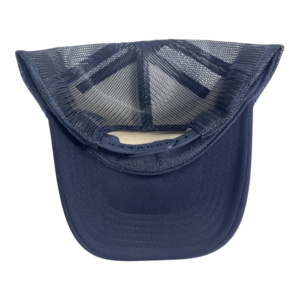 NEW CHICAGO BEARS SCRIPT BLUE ORANGE CAP HAT 5 PANEL HIGH CROWN TRUCKER SNAPBACK