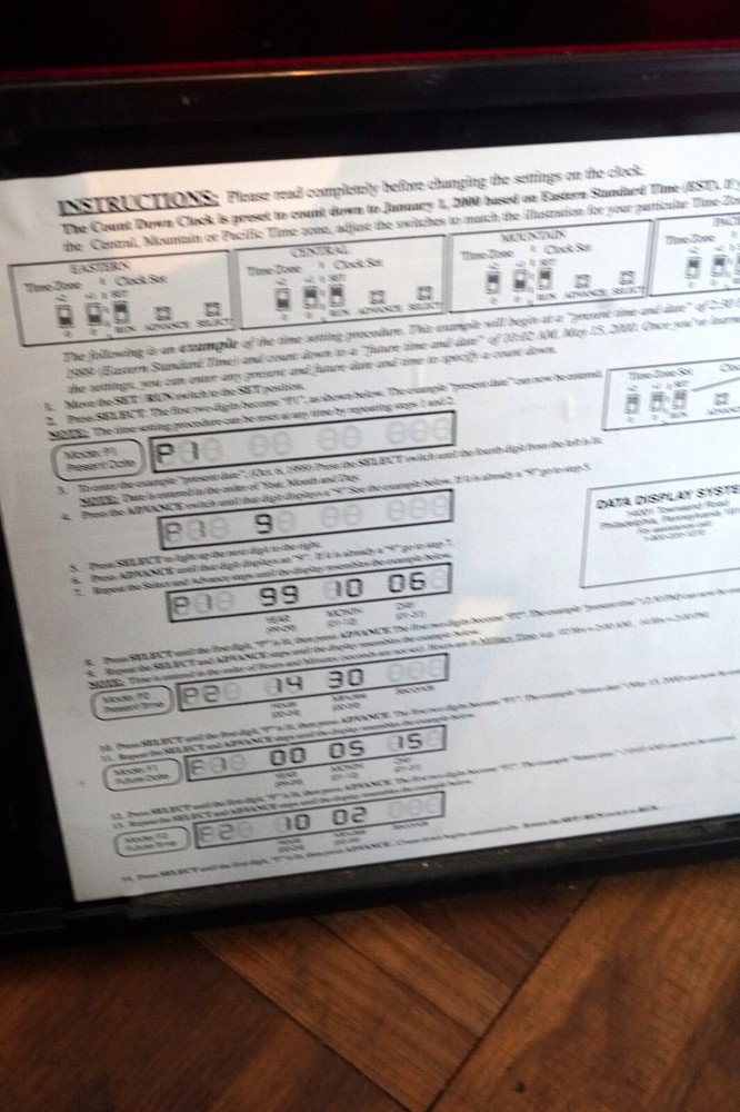 Wall Mount Digital Count Down Timer **Rare Find**