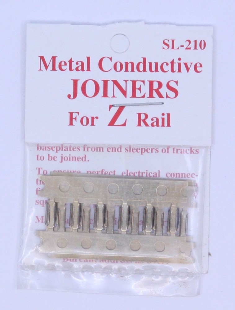 Peco SL-210 Z Rail Joiners Code 60, Nickel Silver