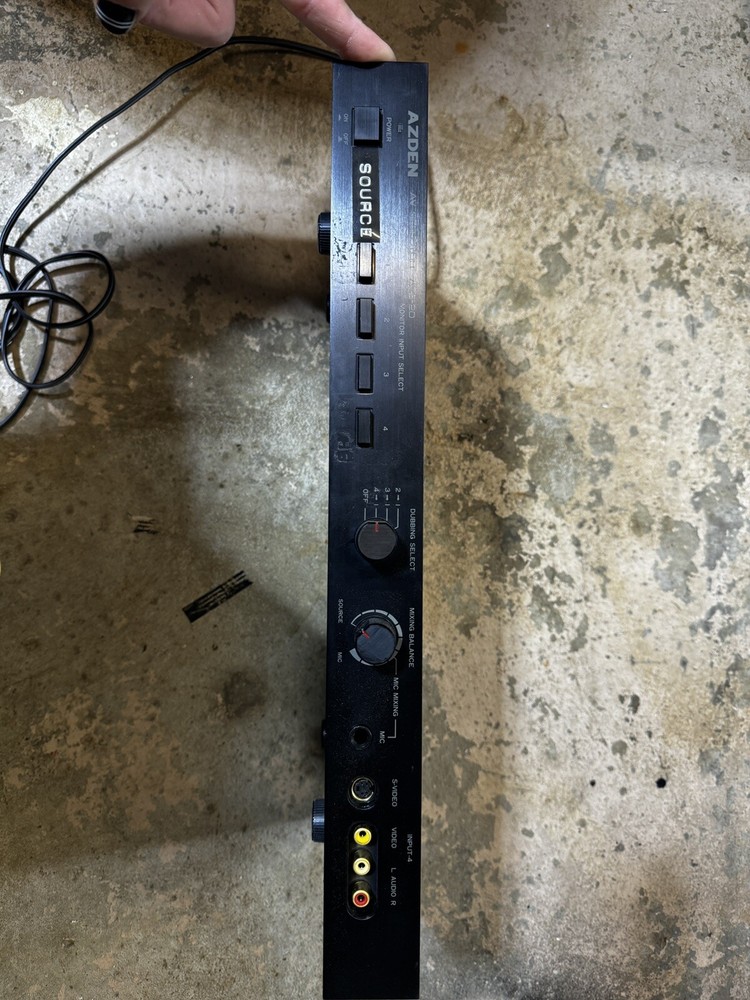 Azden AVS-20 AV Selector With Dubbing Capability & Variable Microphone Input Mix