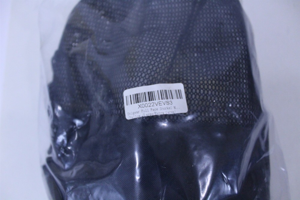 Full Face Snorkel Set Yellow with Back Pack Storage Bag