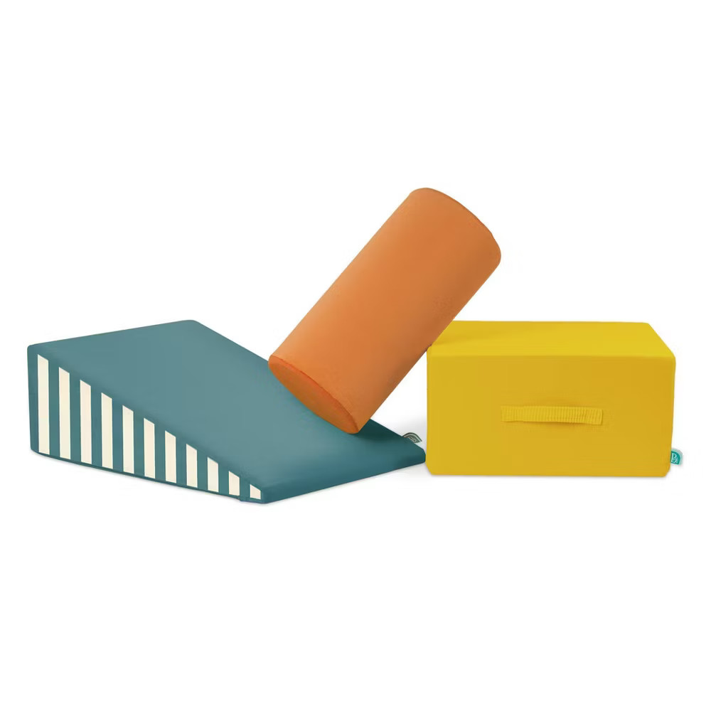 B. toys Modular Foam Shapes Playset with Ramp- Wonder Shapes Balance Board