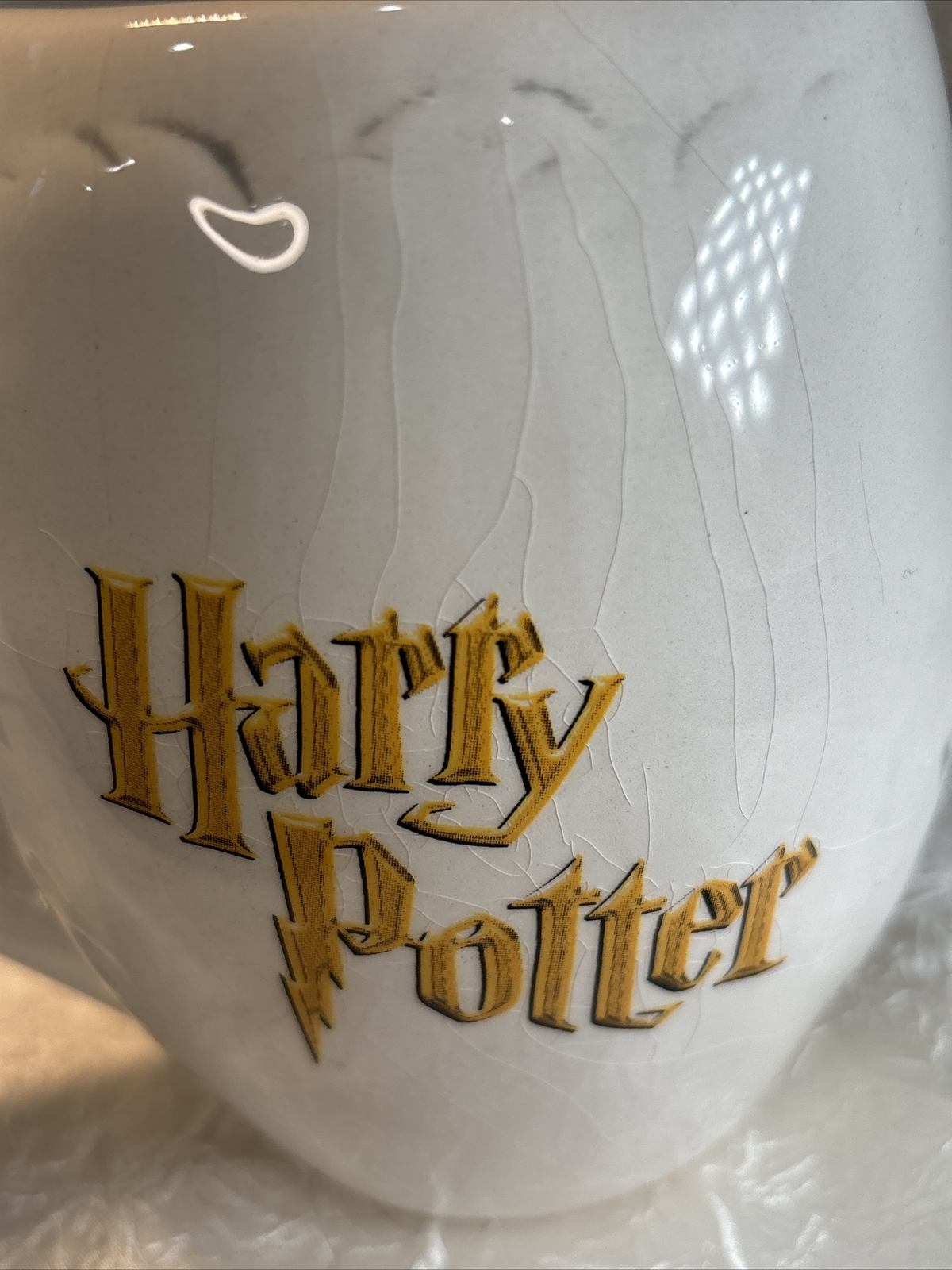 Hedwig Owl Coffee Mug Hogwarts Harry Potter 3D White Ceramic 12 Oz EUC *see Pics