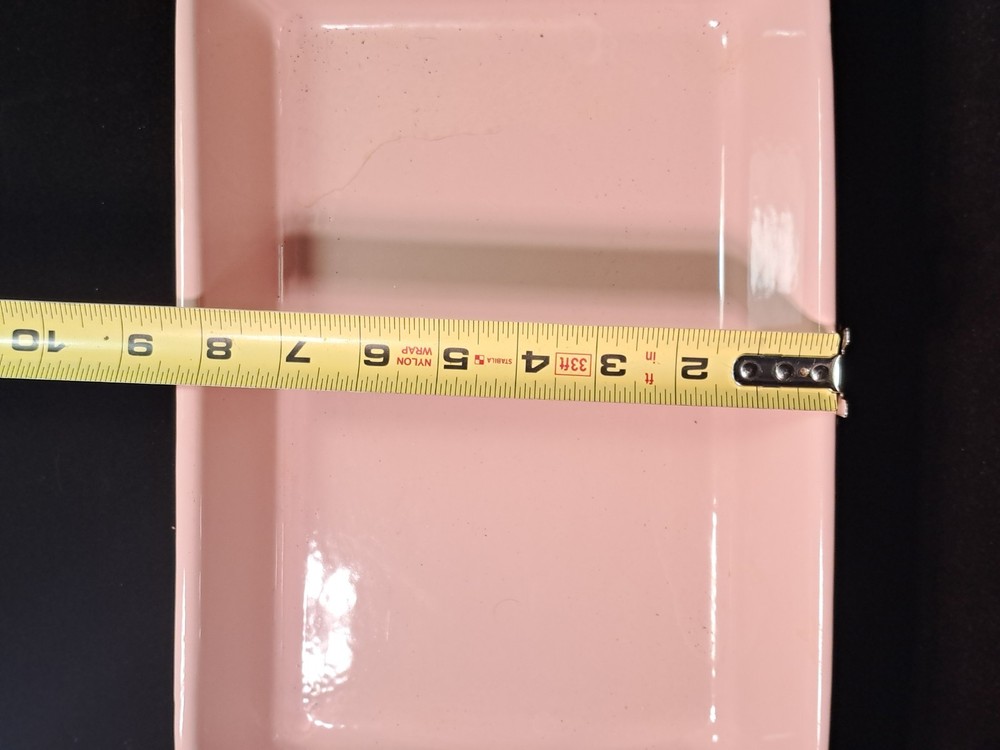 large pink ceramic roasting/baking dish by Mason Cash
