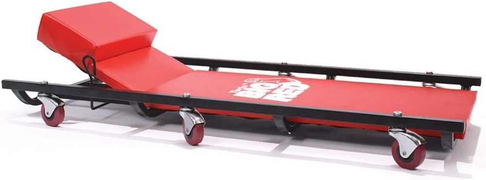 TR6452 Rolling Garage Creeper Cart with Adjustable Headrest