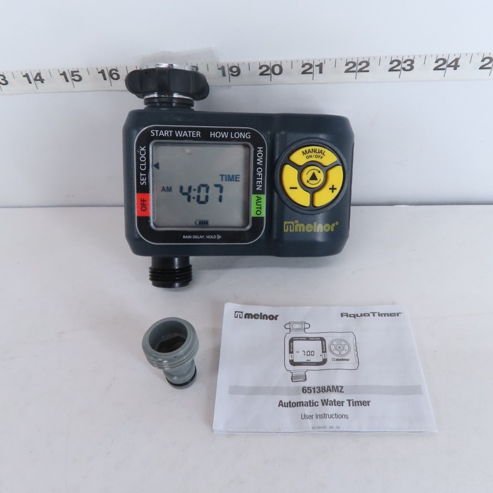MELNOR 65138AMZ AQUATIMER DIGITAL HOSE TIMER 1-ZONE QUICKCONNECT
