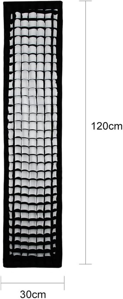 12"X 47" 30X120Cm Honeycomb Grid Rectangular Softbox for Photo Strobe Studio Fla