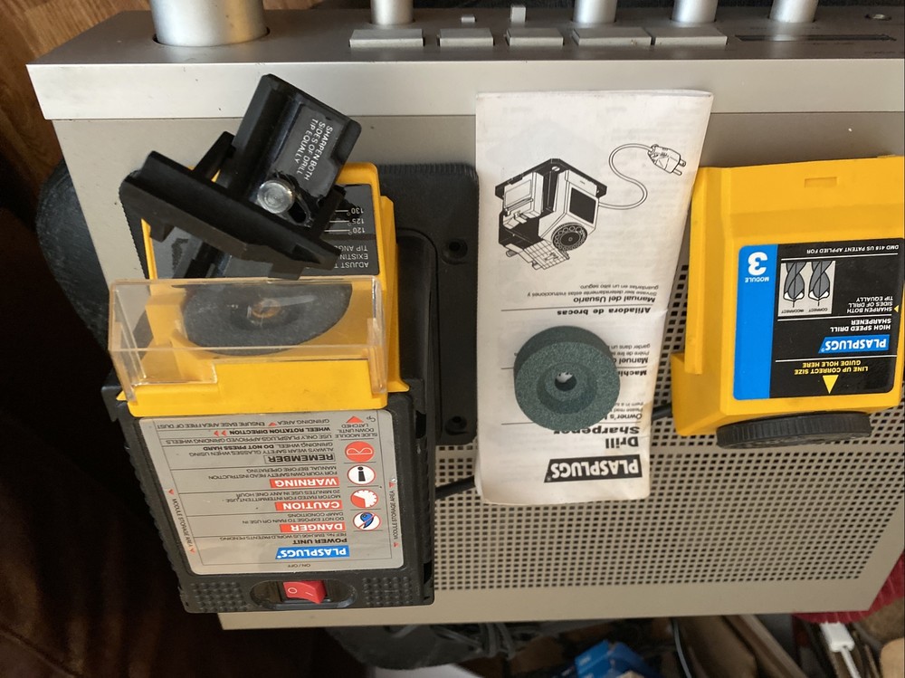 Plasplugs 2 module Drill  sharpener  Used Tested