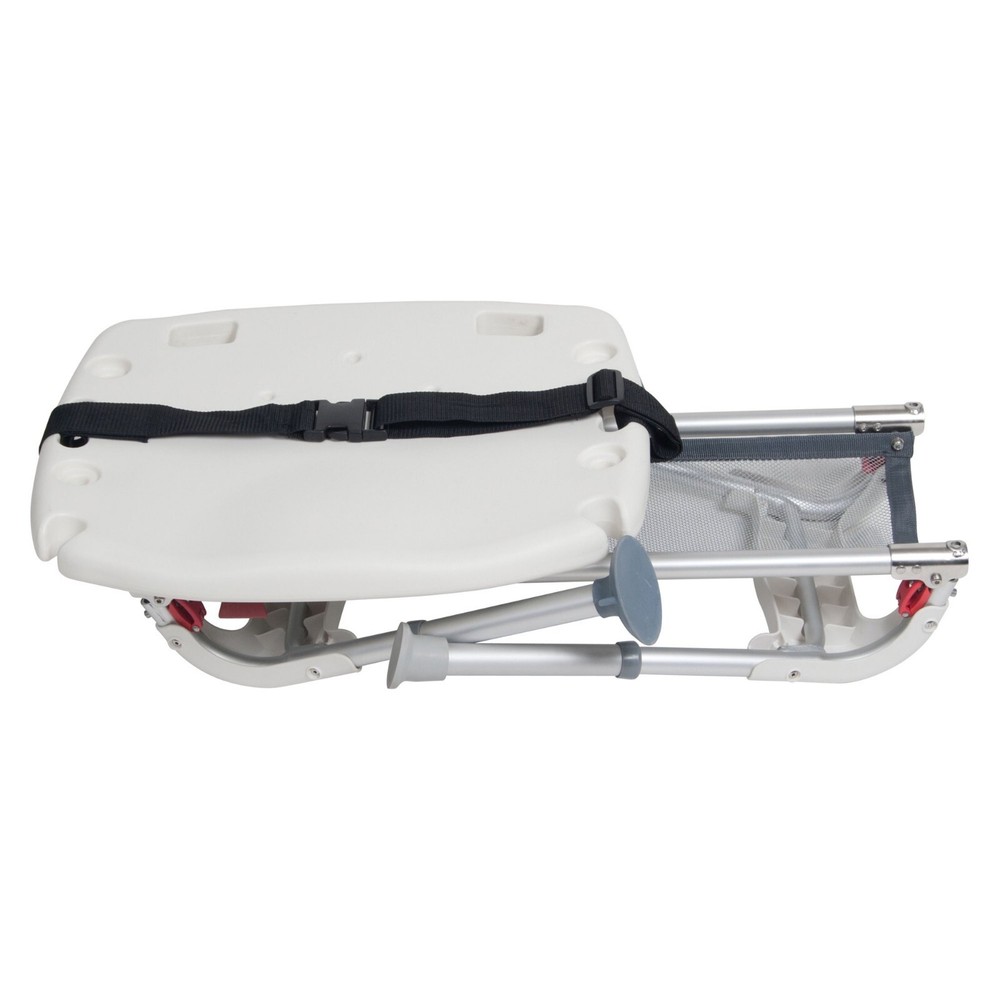 Folding Universal Sliding Transfer Bench - White