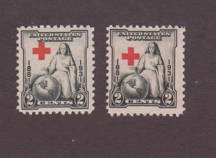 US, 702, EFO, RED CROSS DRAMATIC SHIFT , 1932, MINT NH
