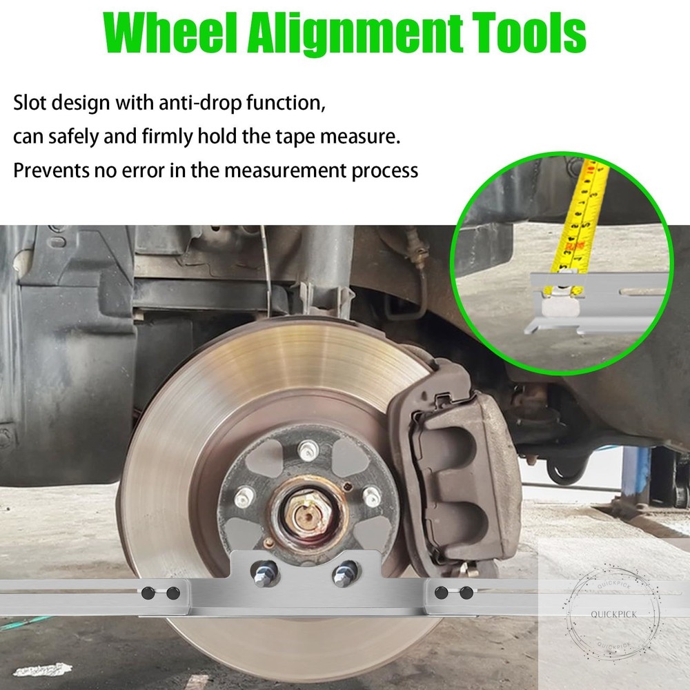 2PCS Wheel Alignment Tool, Heavy Duty Toe Alignment Tool Plates, Front End