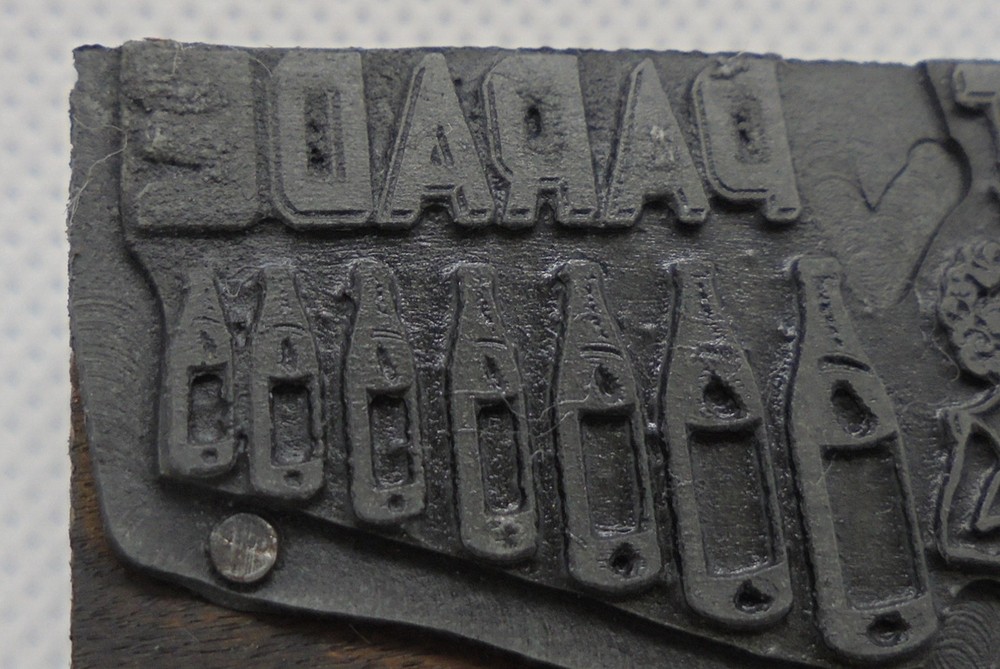 Vintage Printing Letterpress Printers Block Hit Parade