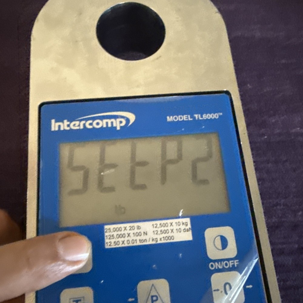 Intercomp TL6000 Dynamometer Crane Scale 25,000 X 20 LB Preowned Device Only