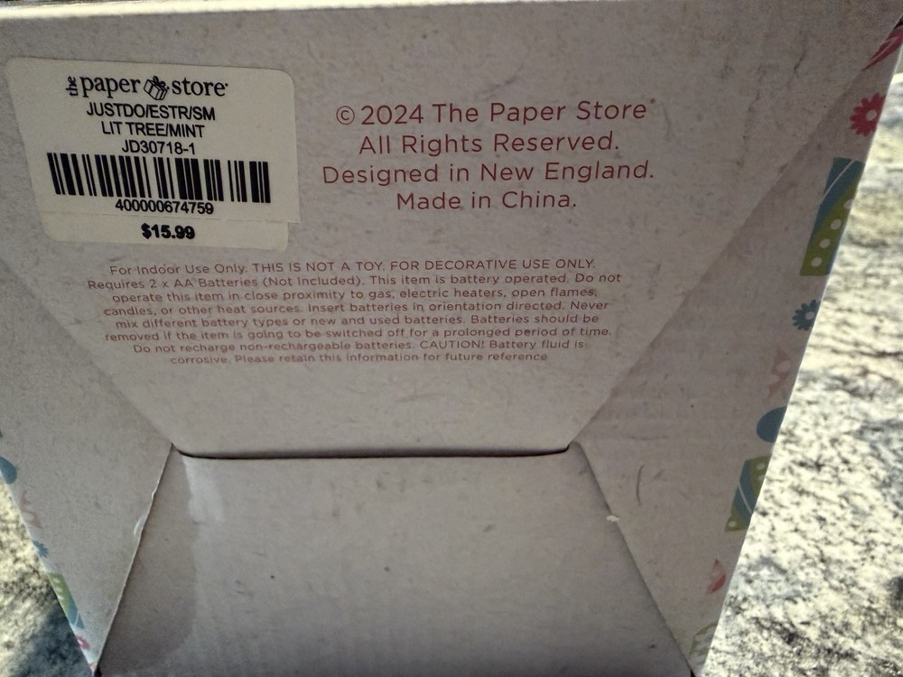 Paper Store Light Up Spring Tree