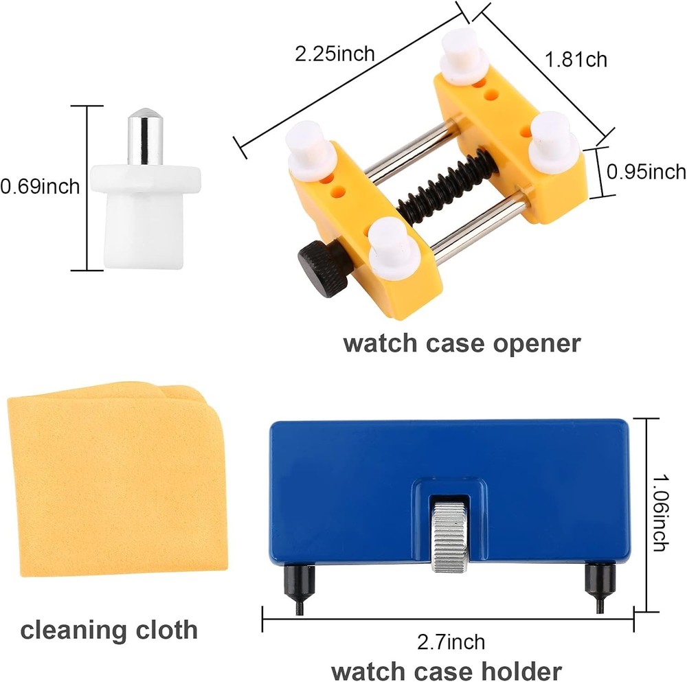 Professional 9PCS Watch Battery Replacement Kit - Durable Tools for Easy Repairs