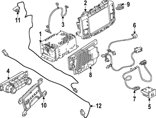 Genuine Ford Audio Auxiliary Jack PC3Z19A387A
