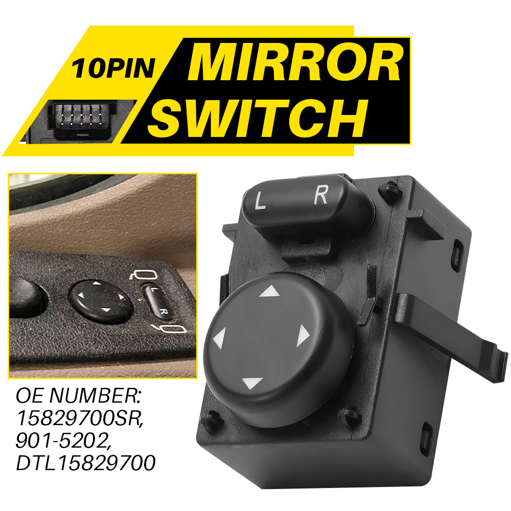 Left Driver Power Mirror Switch Control Fits for 2008-2017 Freightliner Cascadia