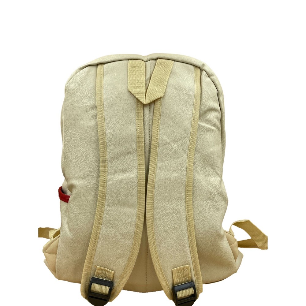 Generic Stylish 16" Durable Backpack with Stars and Stripes - Leather Backpack