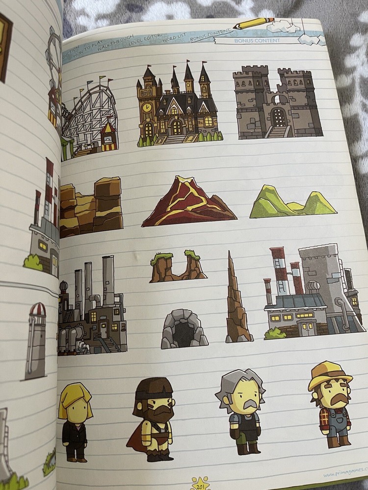 Scribblenauts Prima Official Strategy Guide Nintendo DS NO POSTER