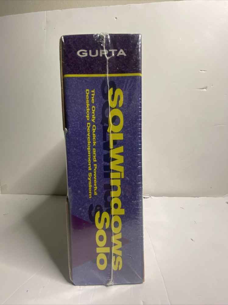 Gupta SQLWindows Solo Desktop Development System Sealed Box Windows 1994