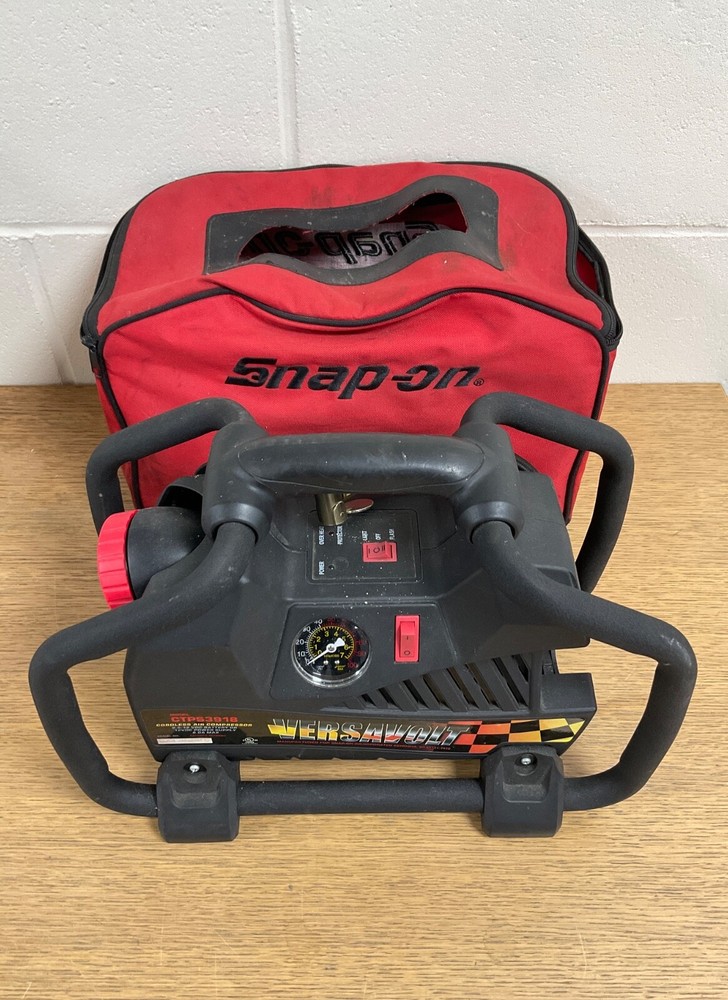 Snap-On Versavolt Model CTPS3918 Cordless Air Compressor & Case & Light