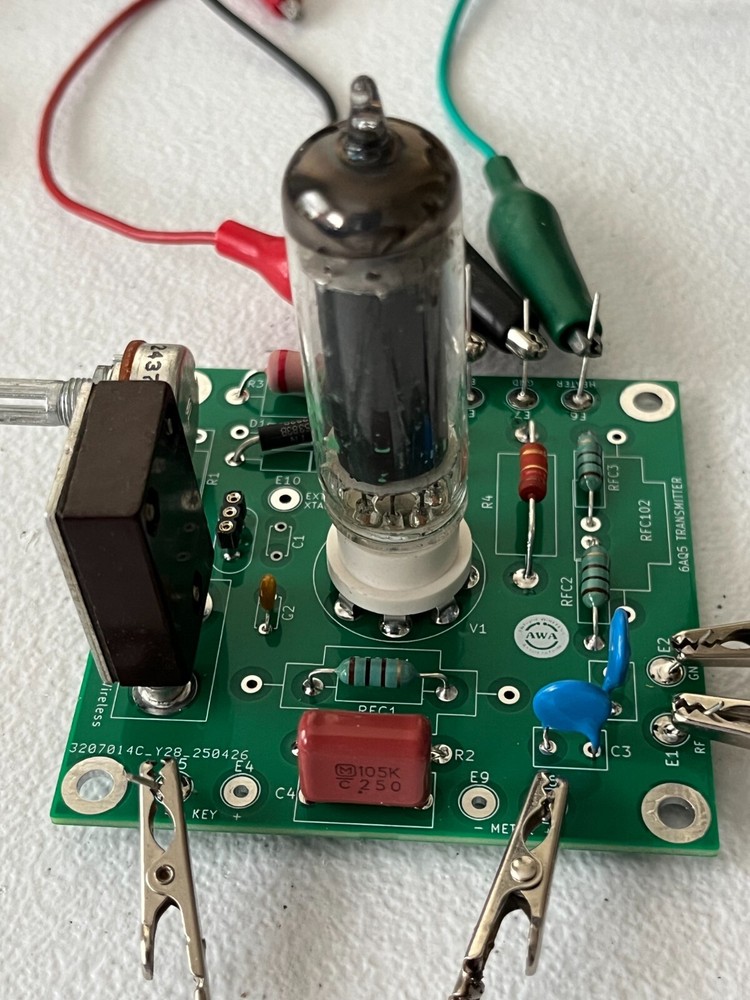 AWA 6AQ5 Crystal Controlled Tube Transmitter PCB 40 80 Ham Bands PCB