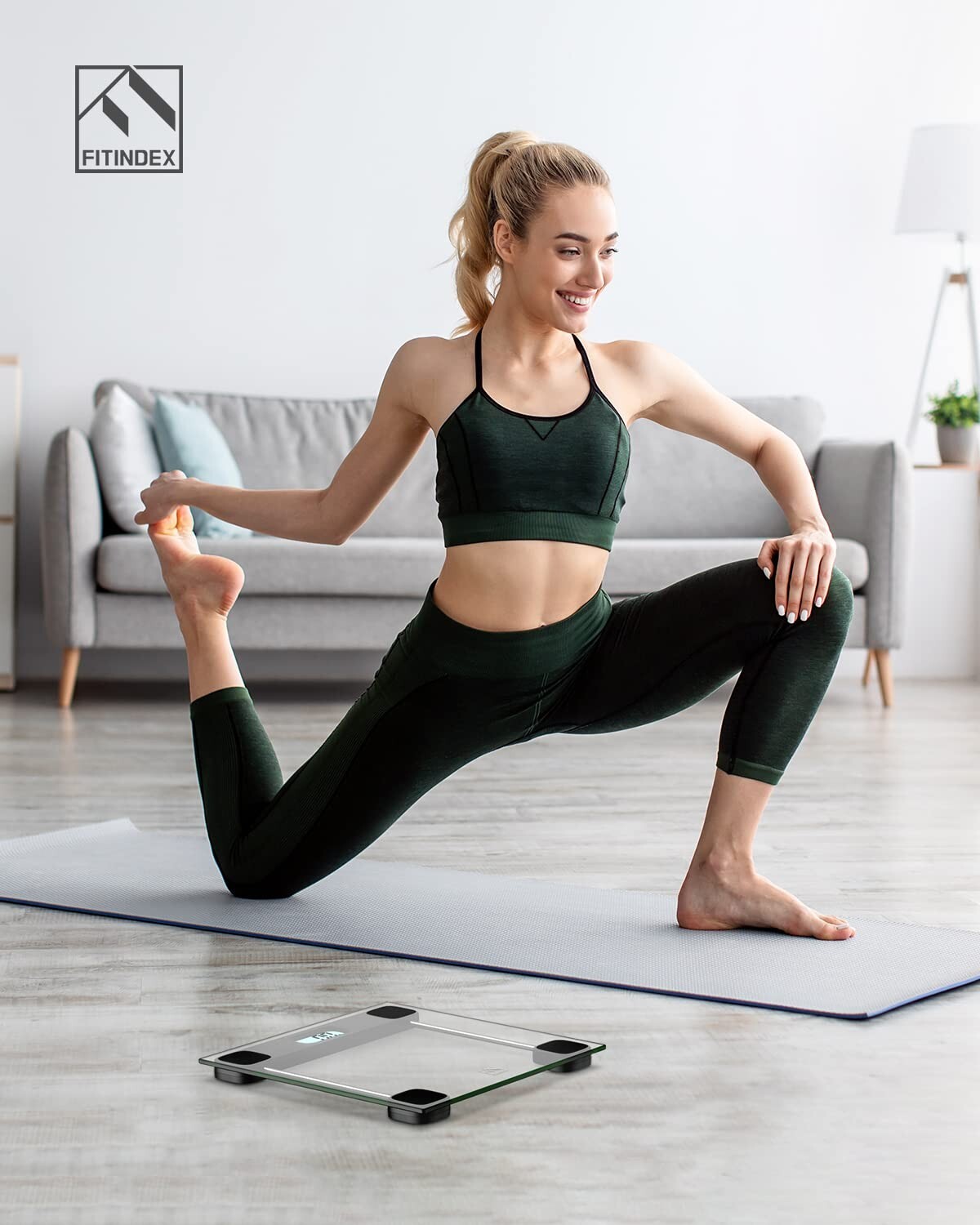 Body Weight Scale with Step-on Techology Bathroom Scale Highly Accurate 400lbs