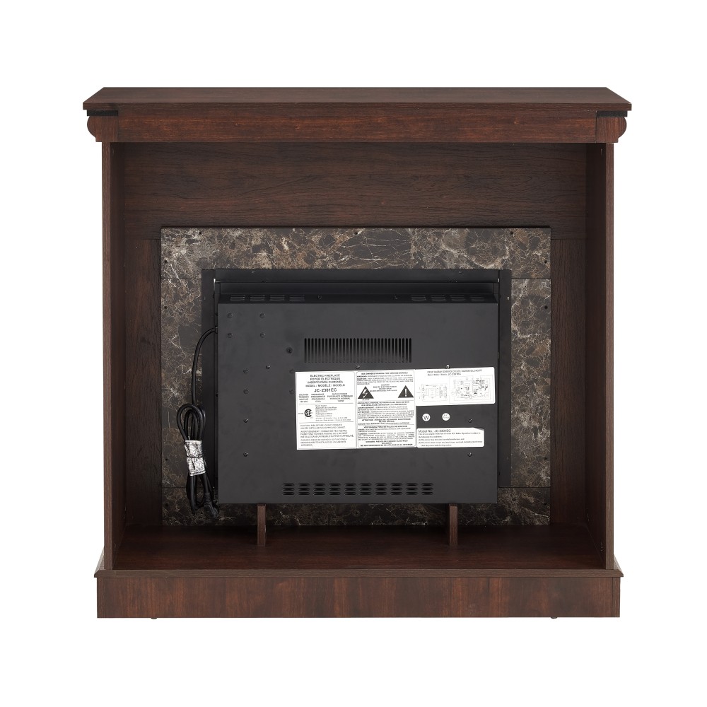 23" Electric Fireplace Mantel with Insert & Remote Control, Cherry