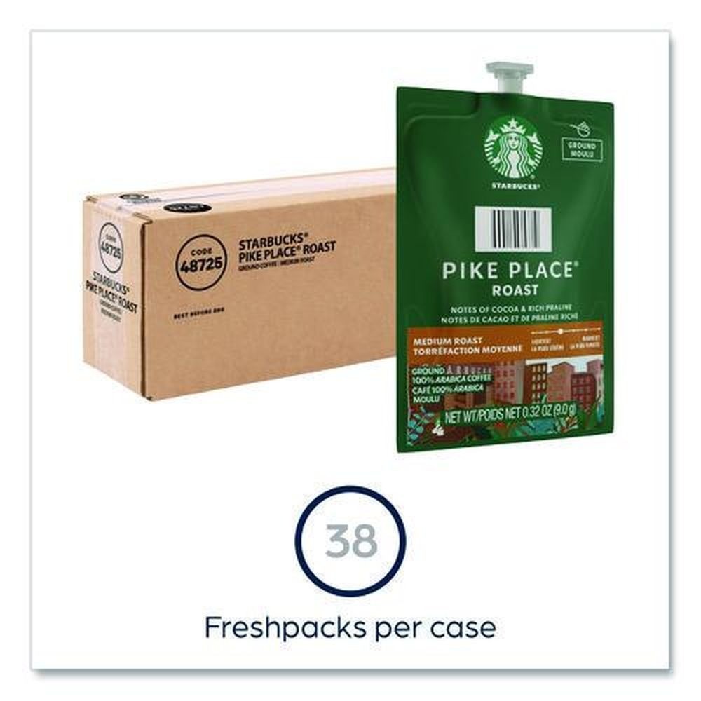 FLAVIA 48725 Starbucks Pike Place Roast Coffee Freshpack 38/CT