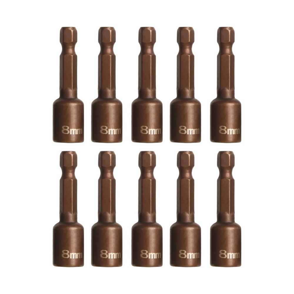 Professional Quality 10Pcs Magnetic Socket Wrench Set with Hex Adapters