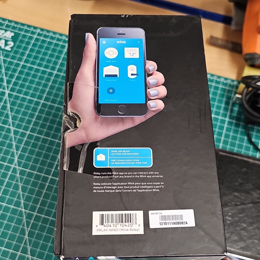 Wink Relay Smart Home Hub Wall Controller Touchscreen Wi-Fi Bluetooth ZigBee