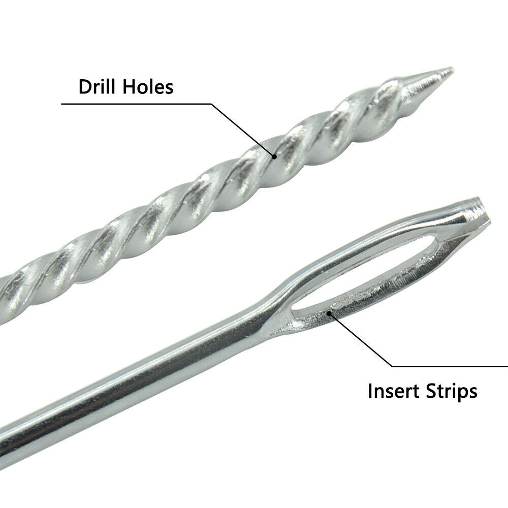 7PC Tire Repair Kit with Plug Flat Tire Puncture Repair Tire Plug Kit Heavy Duty