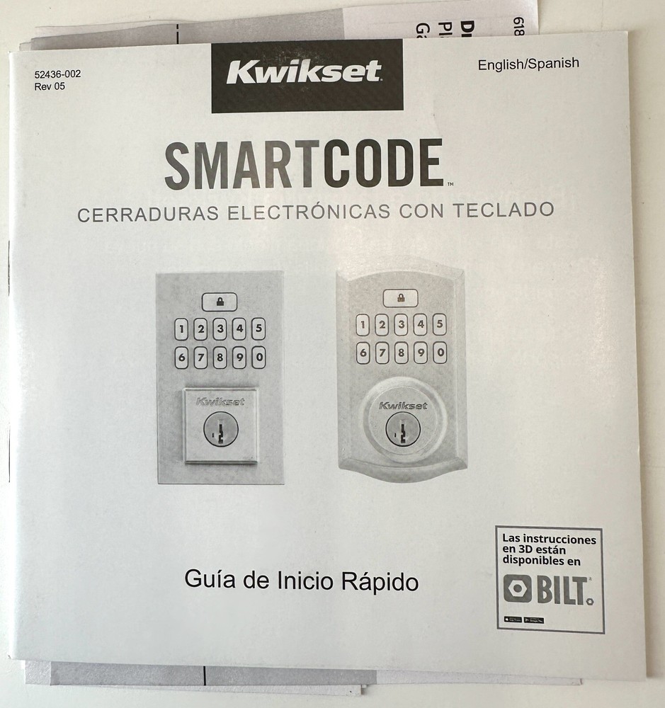 Kwikset SmartCode 260 Keypad Electronic Lock Halifax Lever & SmartKey 99690-026