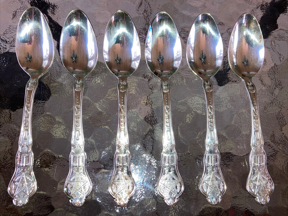 Meriden Silver Plate Spoons Klitzner Prov., R.I. (6)
