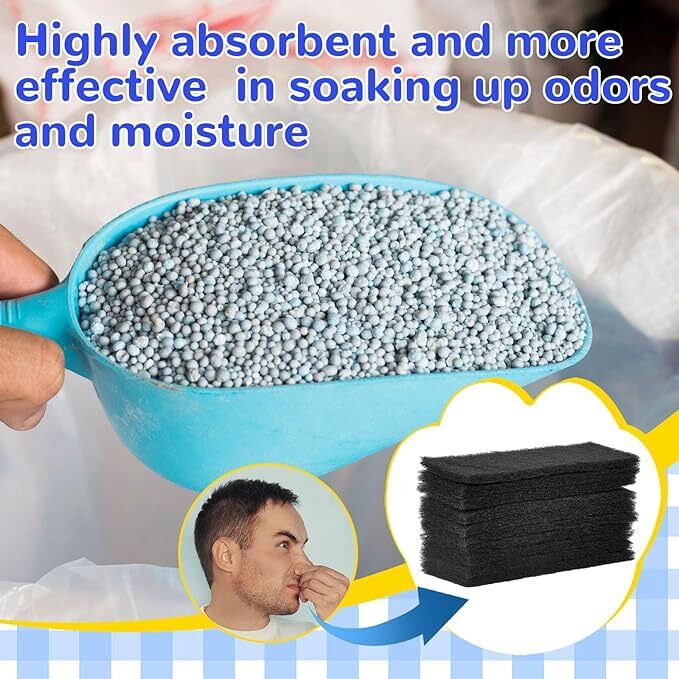 Cat Litter Box Replacement Filter Activated Charcoal Deodorizing Filters Replace