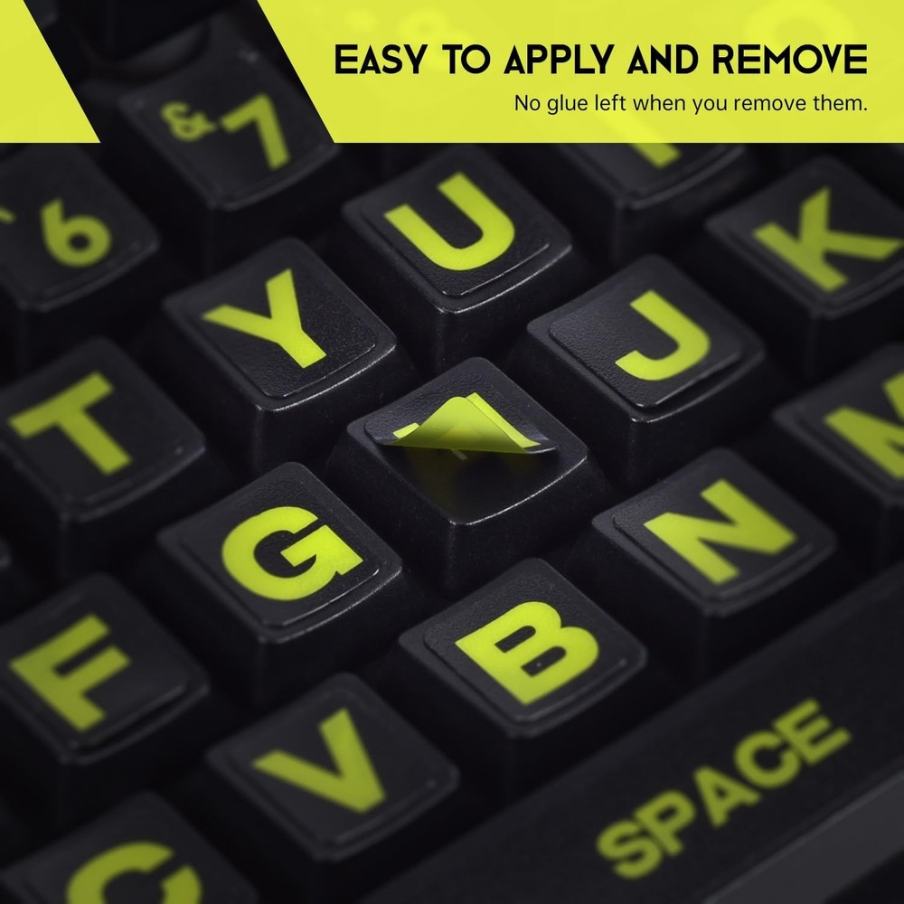 English Keyboard Stickers Full Size Universal PC Computer Laptop Desktop Replace