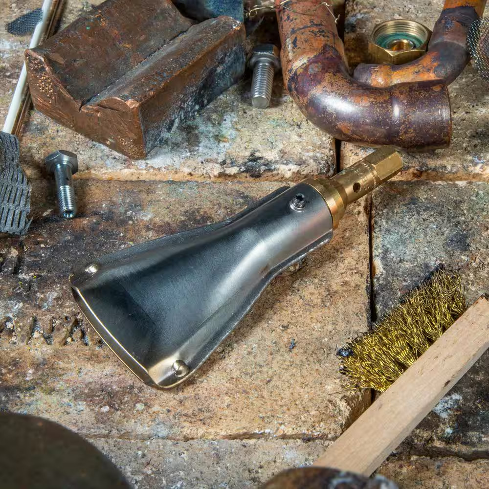 Multi-Torch Brass Interchangeable Flat Flame Burner Tip (Fuel Not Included)