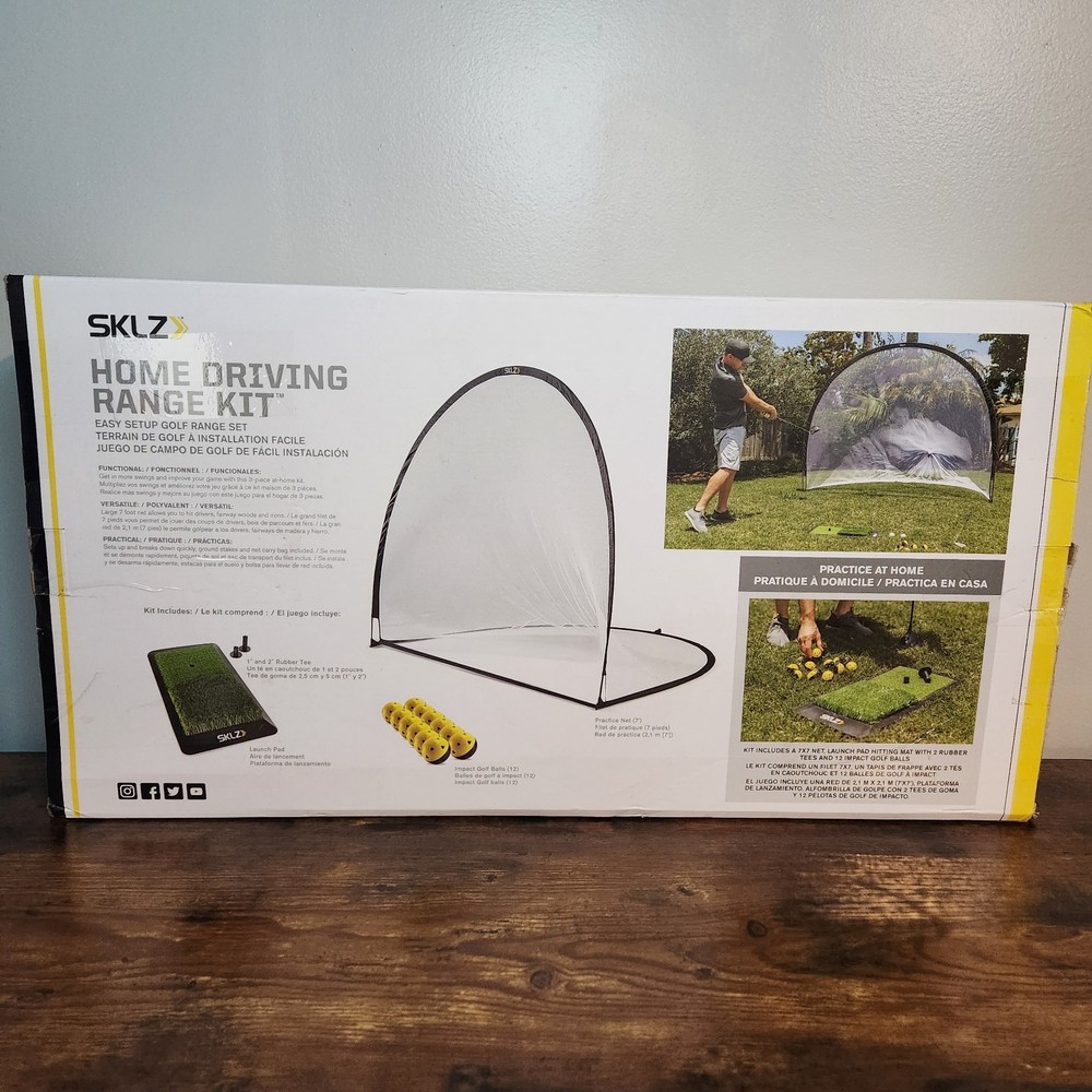 SKLZ Home Driving Range Kit Easy Setup Golf Range Set