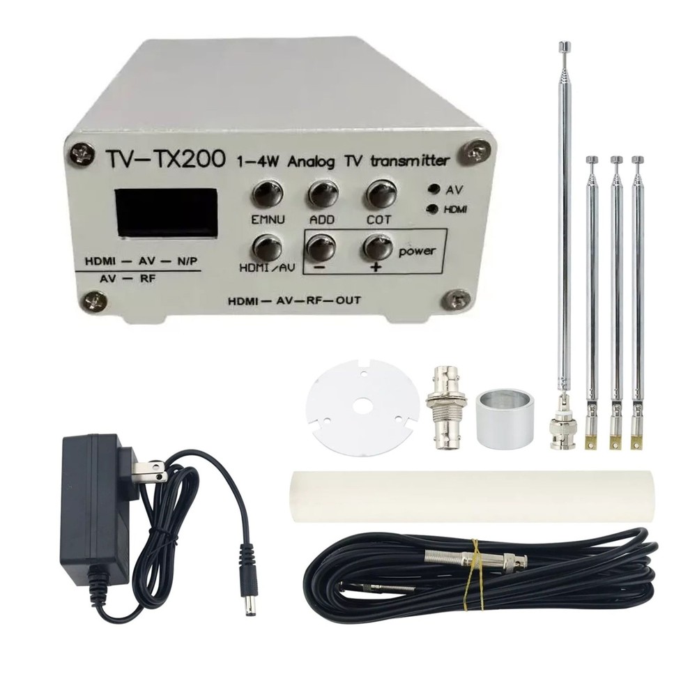 VHF/UHF Analog TV Transmitter Support HD/AV Input Analog Signal Transmitter