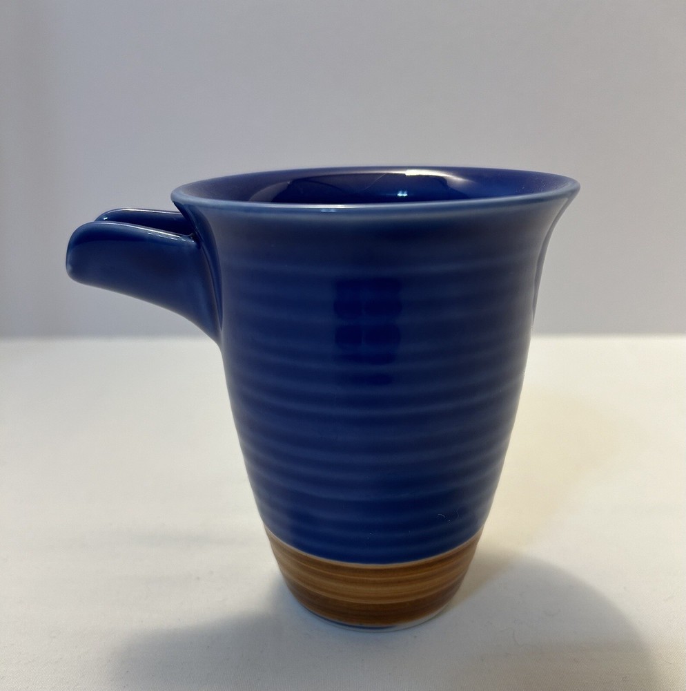 Teapot Blue Pottery Back Stamp Asian
