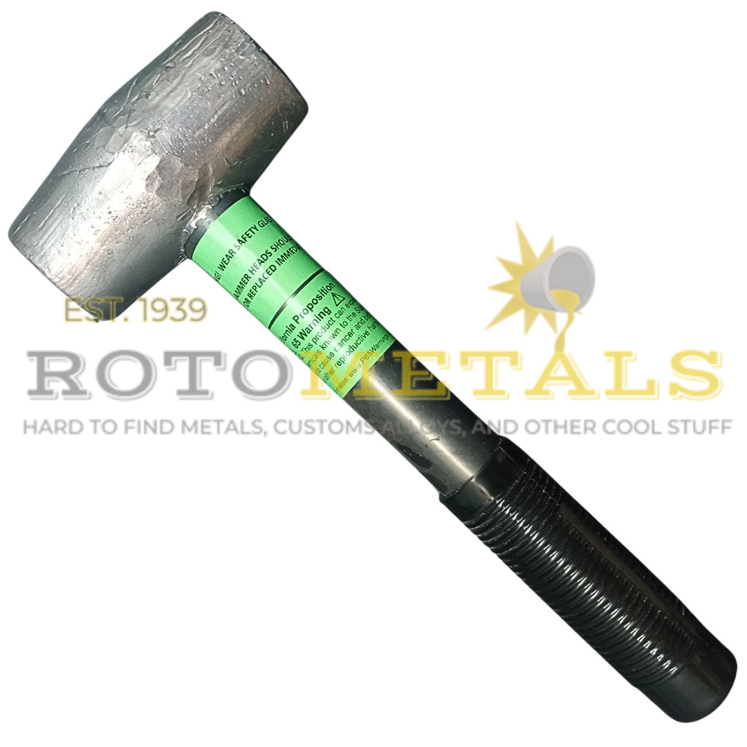 RotoMetals 5lb Lead Hammer - MADE IN AMERICA - Dead Blow Hammer - Essential Tool